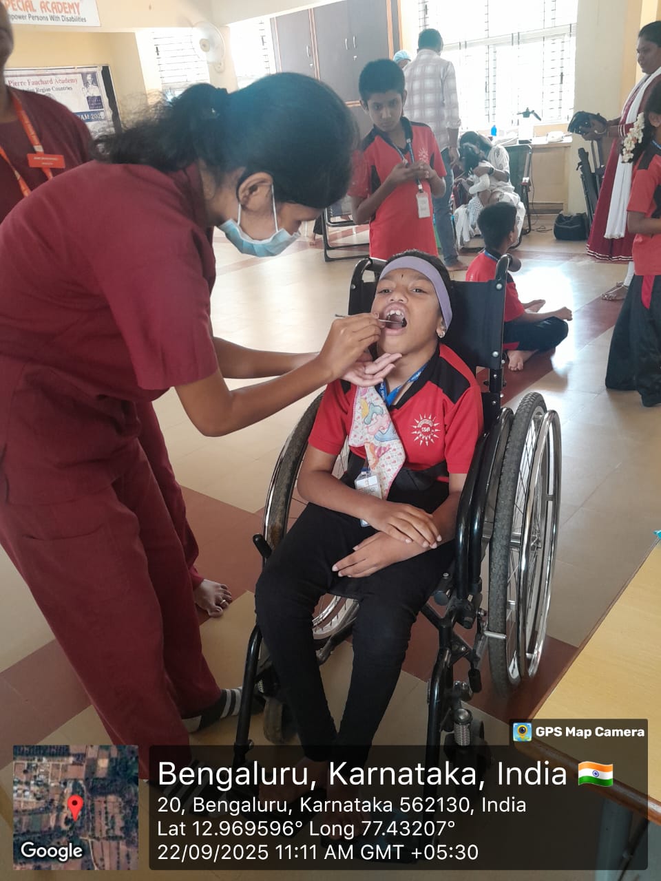 Dental screening at Shristi Special Academy